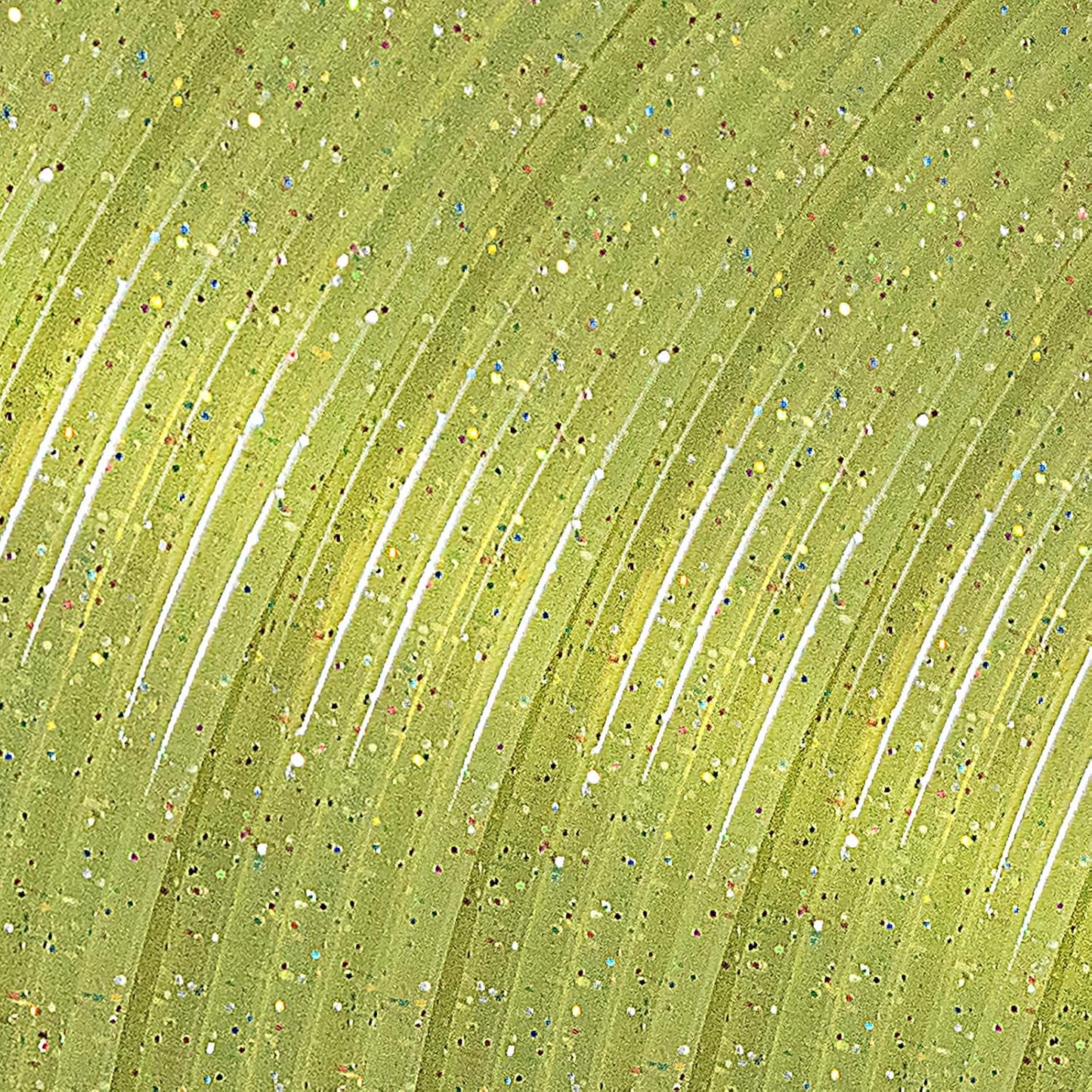iSANMATE Transparent Glitter PLA Filament 1.75mm for 3D Printing, Yellow NEW