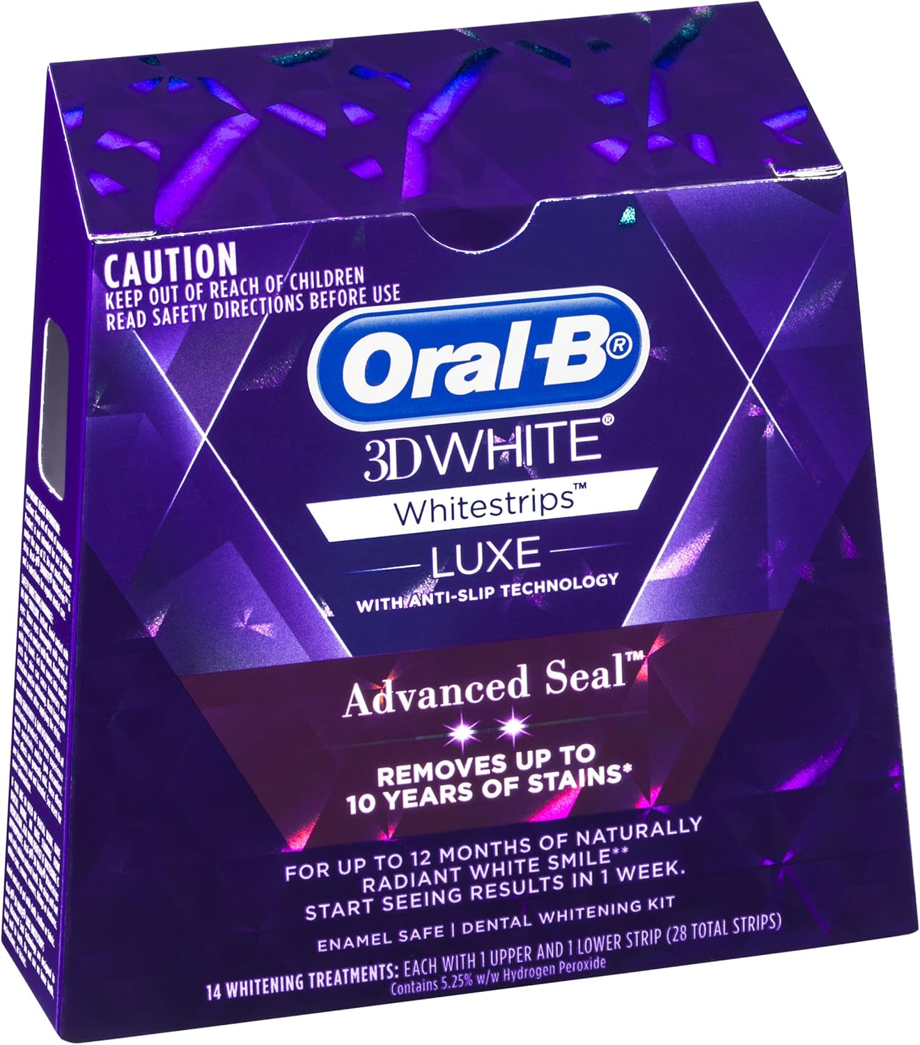 Oral-B 3D Dental Care White Luxe Whitestrips Advanced Teeth Whitening NEW