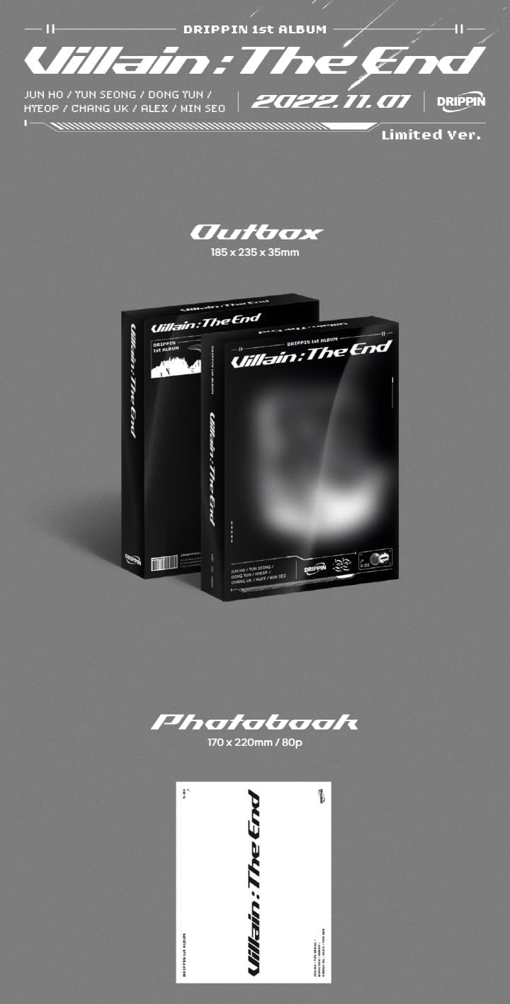 DRIPPIN The End 1st Album Limited Edition CD Photobook Photocards K-Pop NEW