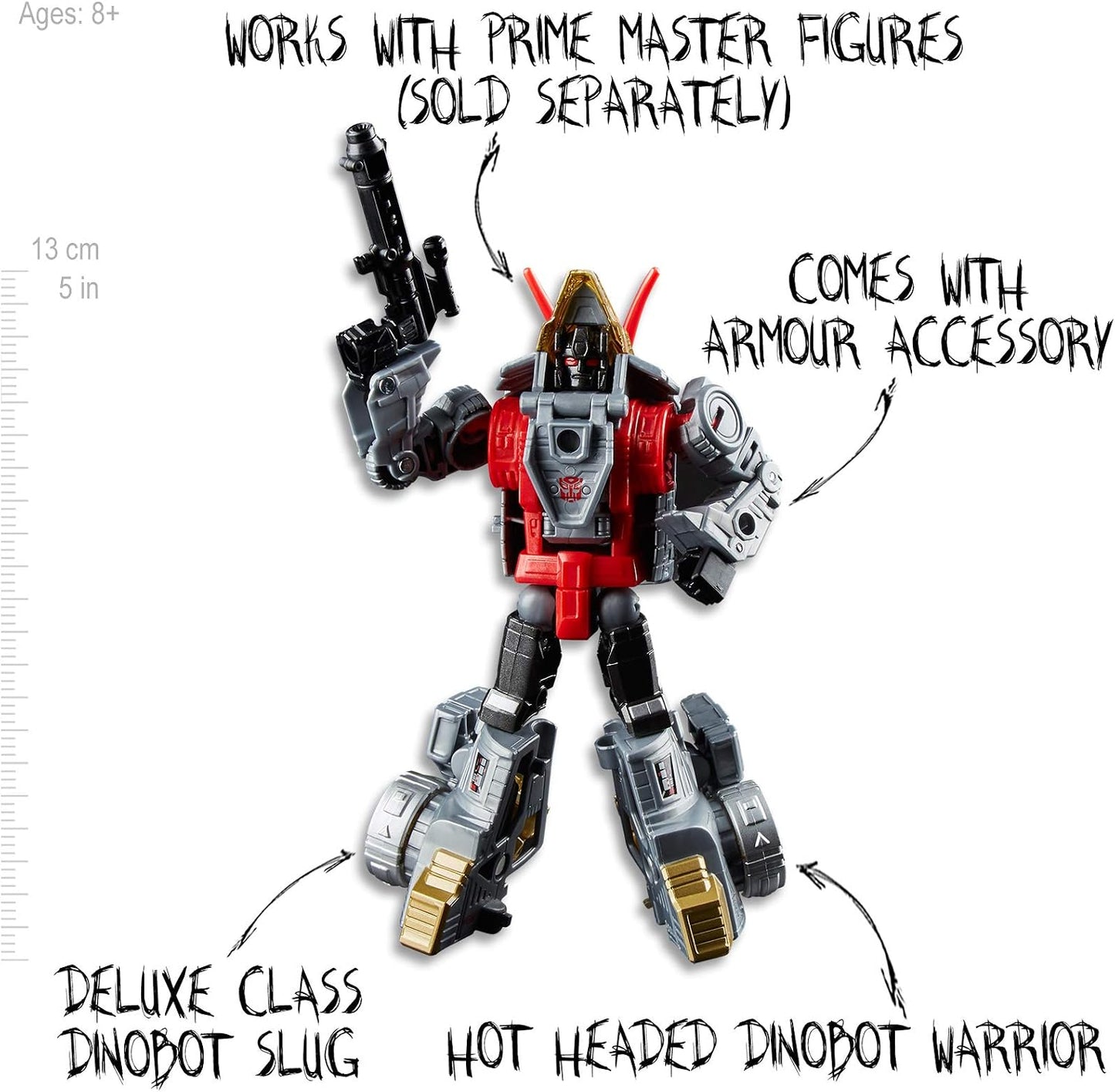Transformers 5.5" Dinobot Slug Action Figure Power of the Primes Toy DEMO