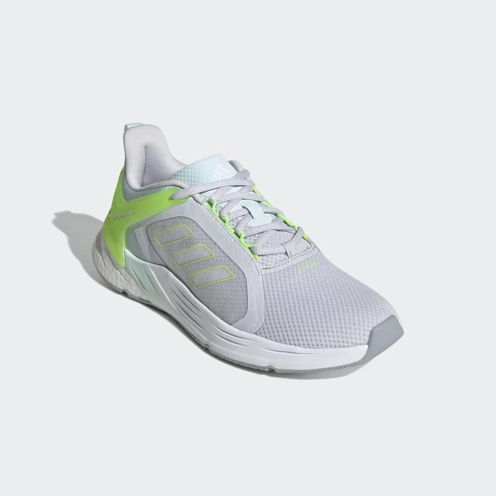 adidas Response Super 2.0 Road Running Shoes Dash Grey Neon Green Women US11 NEW