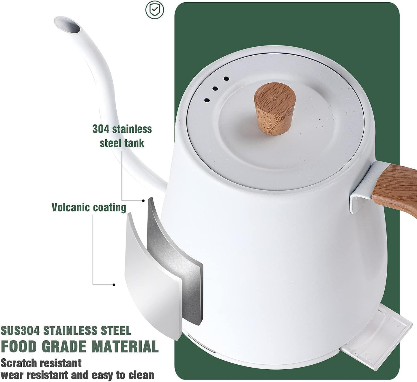 iodoo 0.8L Electric Kettle Stainless Steel Ultra Fast Boiling Hot Water NEW