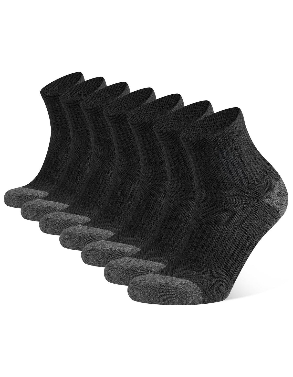 CLOSEMATE Thick Cushioned Cotton Athletic Ankle Trainer Socks 7 Pack NEW