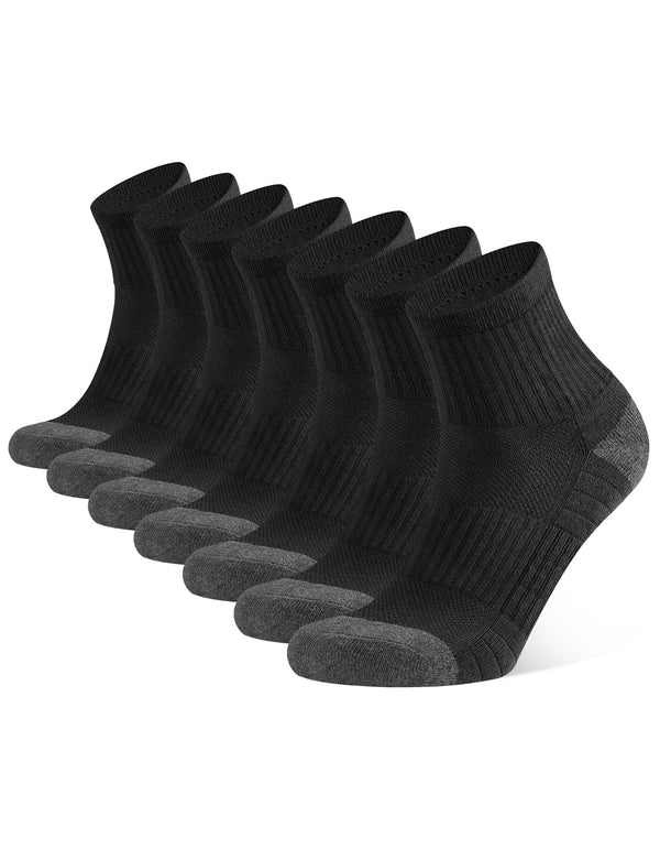 CLOSEMATE Thick Cushioned Cotton Athletic Ankle Trainer Socks 7 Pack NEW
