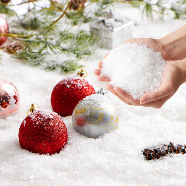 JOYIN Artificial Trees Snow Decoration Xmas Plastic Fake Snowflakes 320g NEW