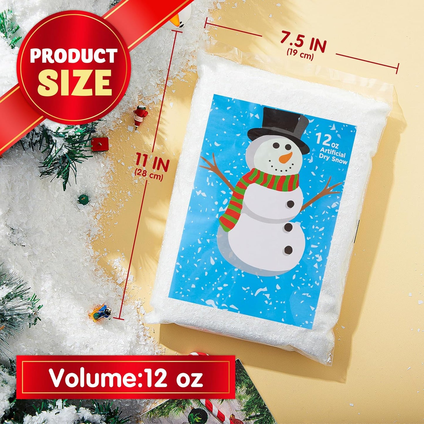 JOYIN Artificial Trees Snow Decoration Xmas Plastic Fake Snowflakes 320g NEW