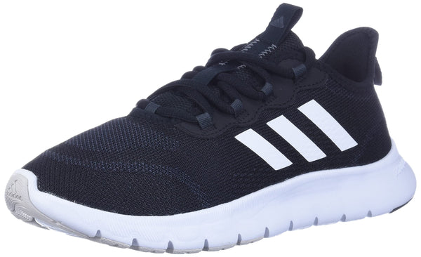 adidas Nario Move Sport Running Shoes in Black & White Stripe Womens US 11 NEW