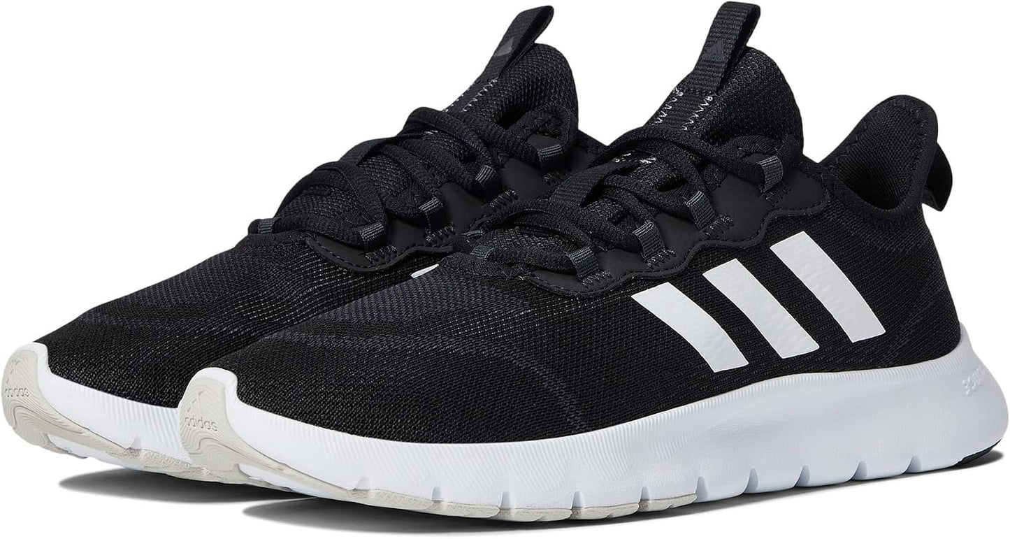 adidas Nario Move Sport Running Shoes in Black & White Stripe Womens US 11 NEW