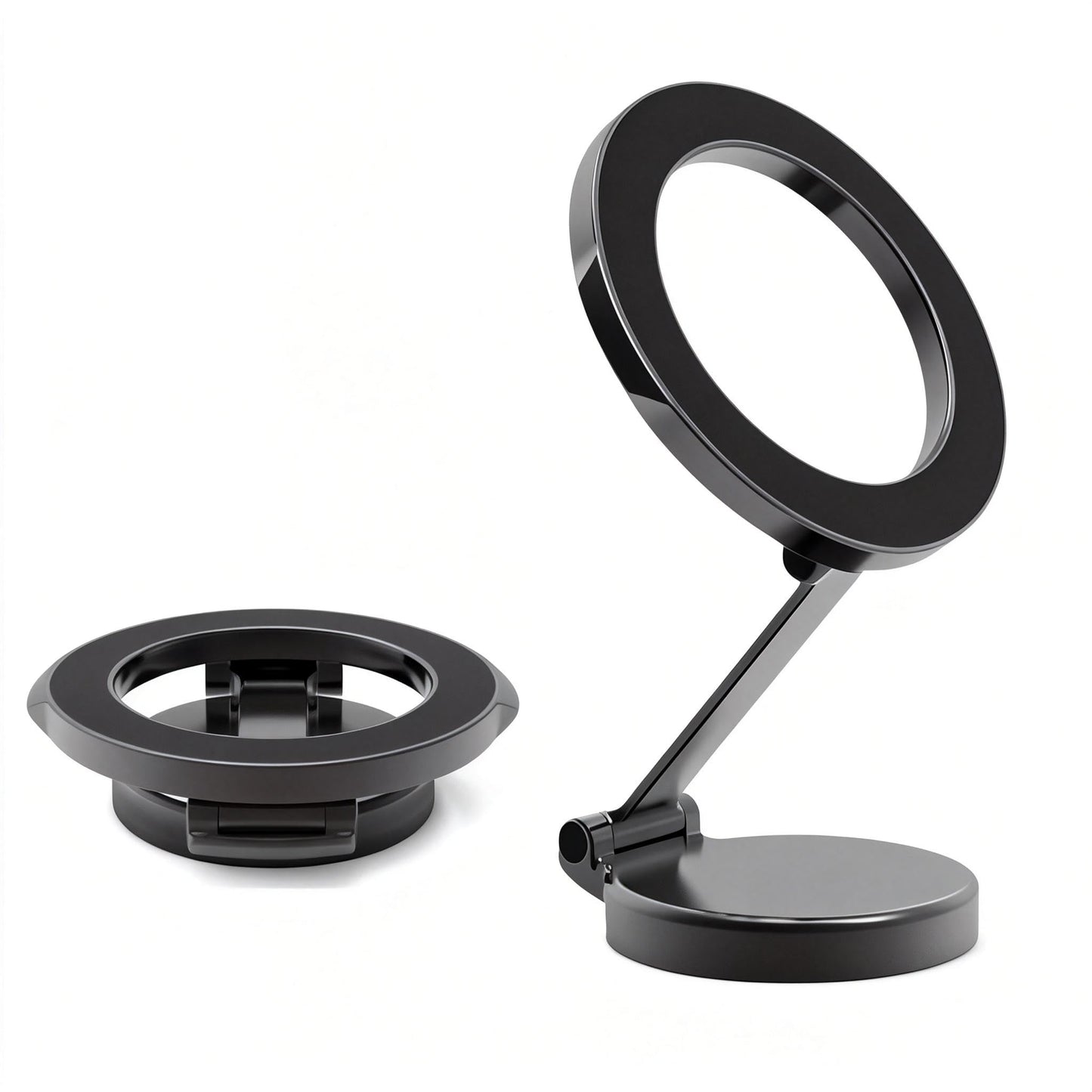 Luzcauwy Foldable Dash-Mounted Holders Magnetic Car Phone Holder 360° DEMO
