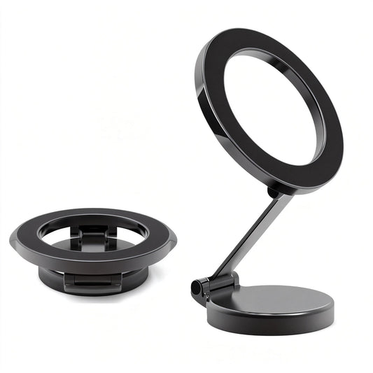 Luzcauwy Foldable Dash-Mounted Holders Magnetic Car Phone Holder 360° DEMO