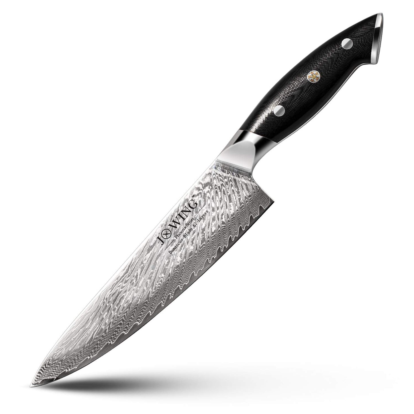 JXWING 8 Chef's Knives Inch Ultra Sharp Damascus Steel Chef Knife with G10 NEW