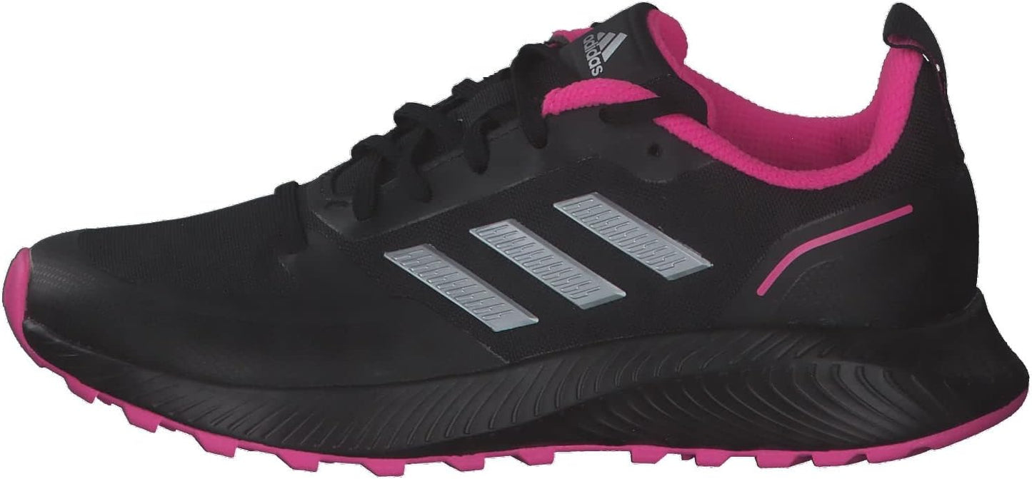 adidas Road Running Shoes Runfalcon 2.0 Tr Core Black Pink Womens US 7.5 NEW