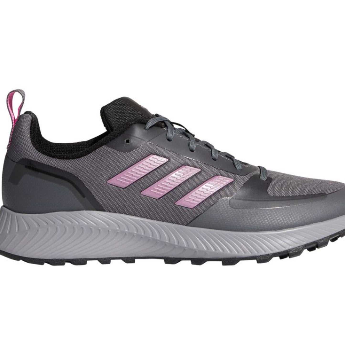adidas Road Running Shoes Runfalcon 2.0 Tr Grey & Pink Stripe Womens US 8 NEW