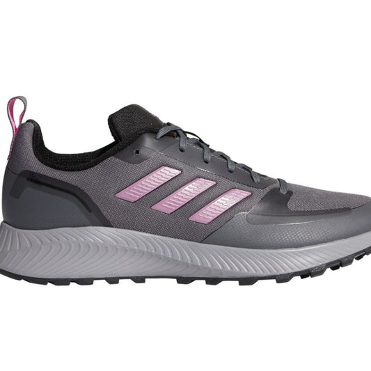 adidas Road Running Shoes Runfalcon 2.0 Tr Grey & Pink Stripe Womens US 8 NEW