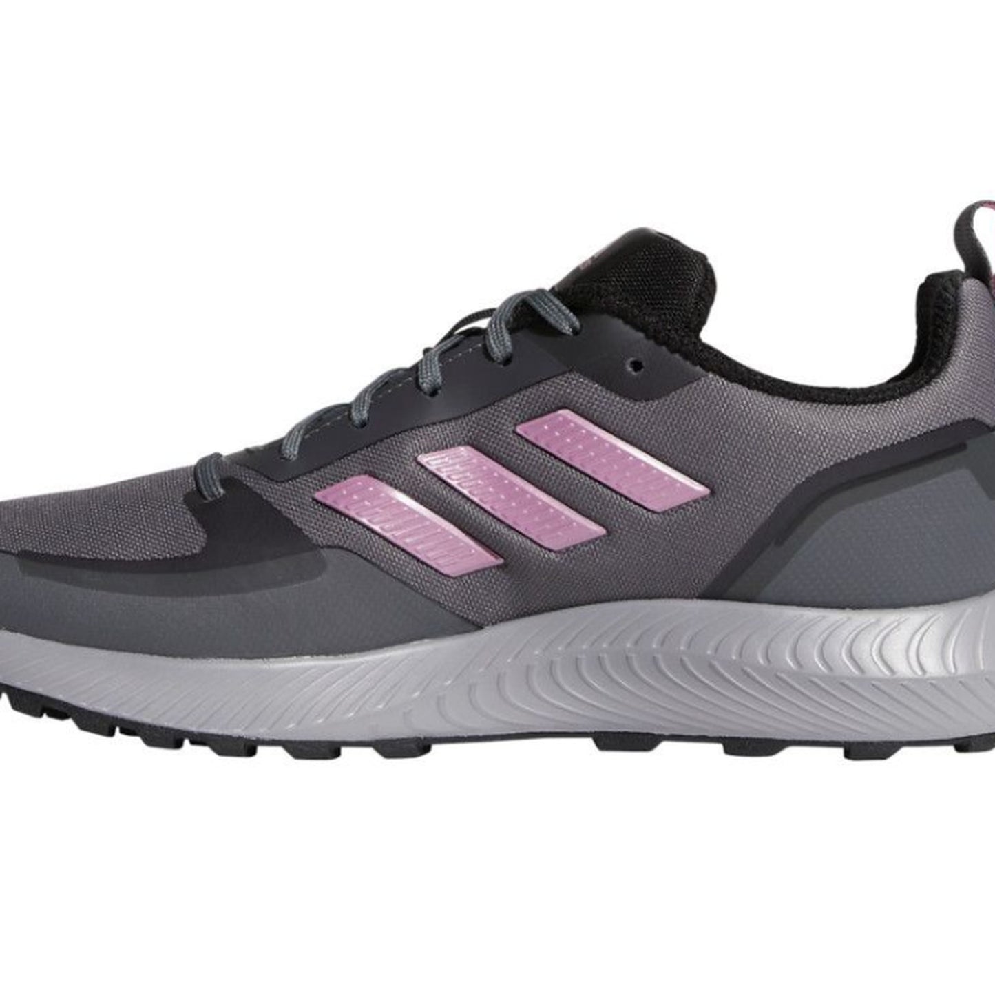 adidas Road Running Shoes Runfalcon 2.0 Tr Grey & Pink Stripe Womens US 8 NEW