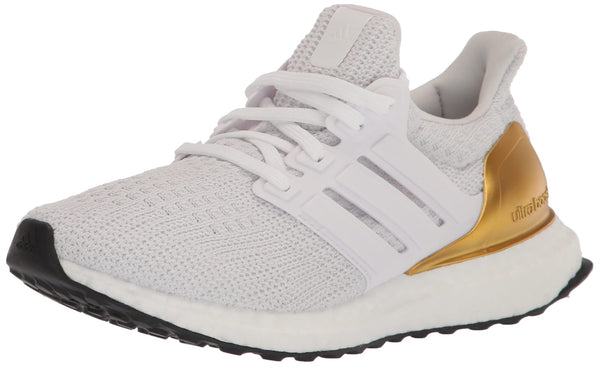 adidas Ultraboost 4.0 DNA Core White & Gold Road Running Shoes Womens US 9.5 NEW