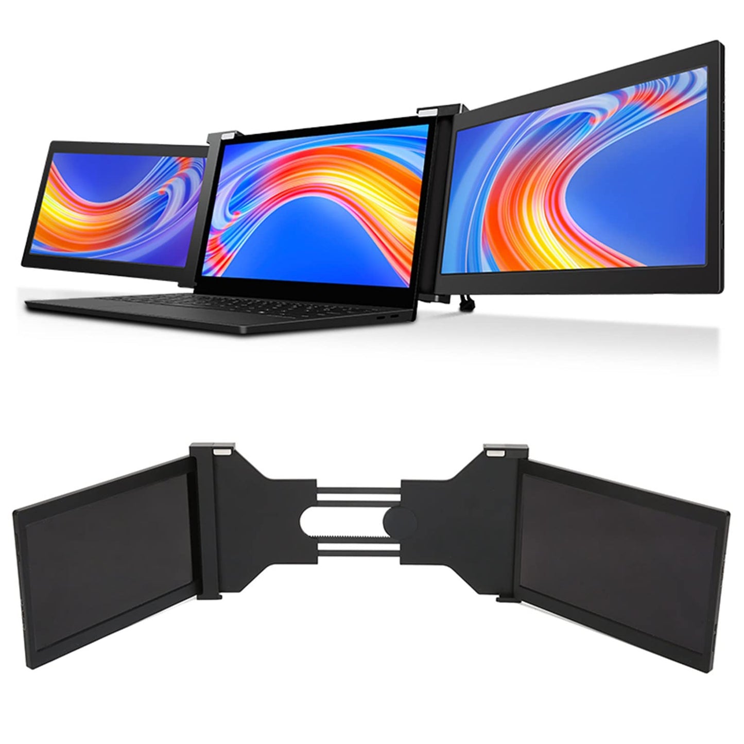 Dpofirs 13.3 Monitors Inch Portable Dual Monitor Extender 1080P Laptop NEW