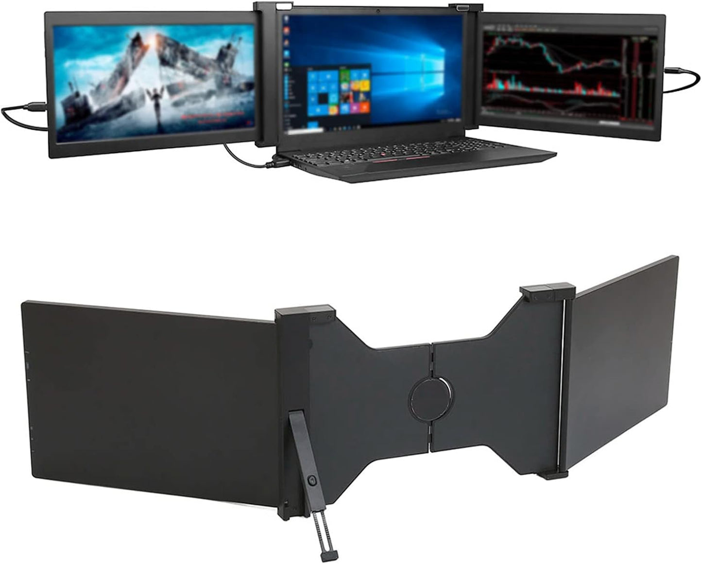 Dpofirs 13.3 Monitors Inch Portable Dual Monitor Extender 1080P Laptop NEW