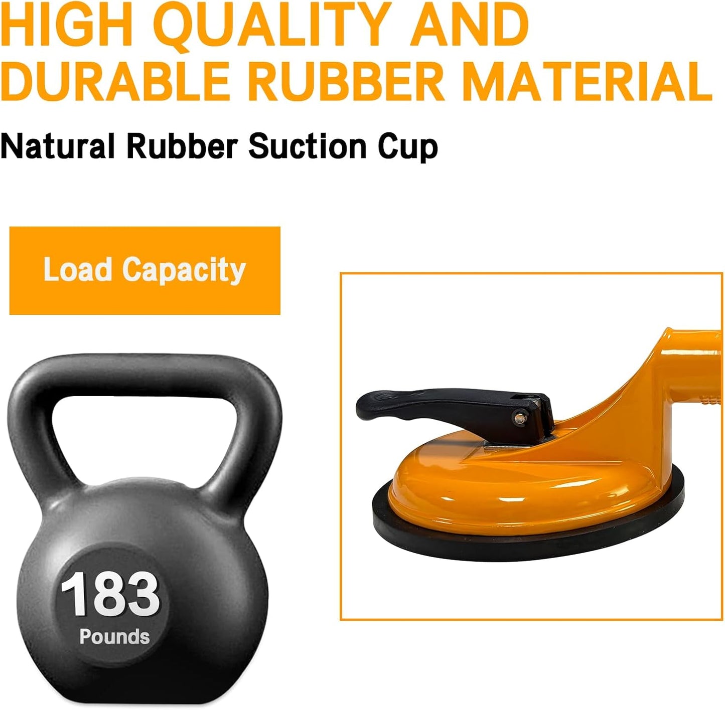 CWD&SQH Heavy Home Improvement Duty Aluminium Suction Cup Holder for DEMO