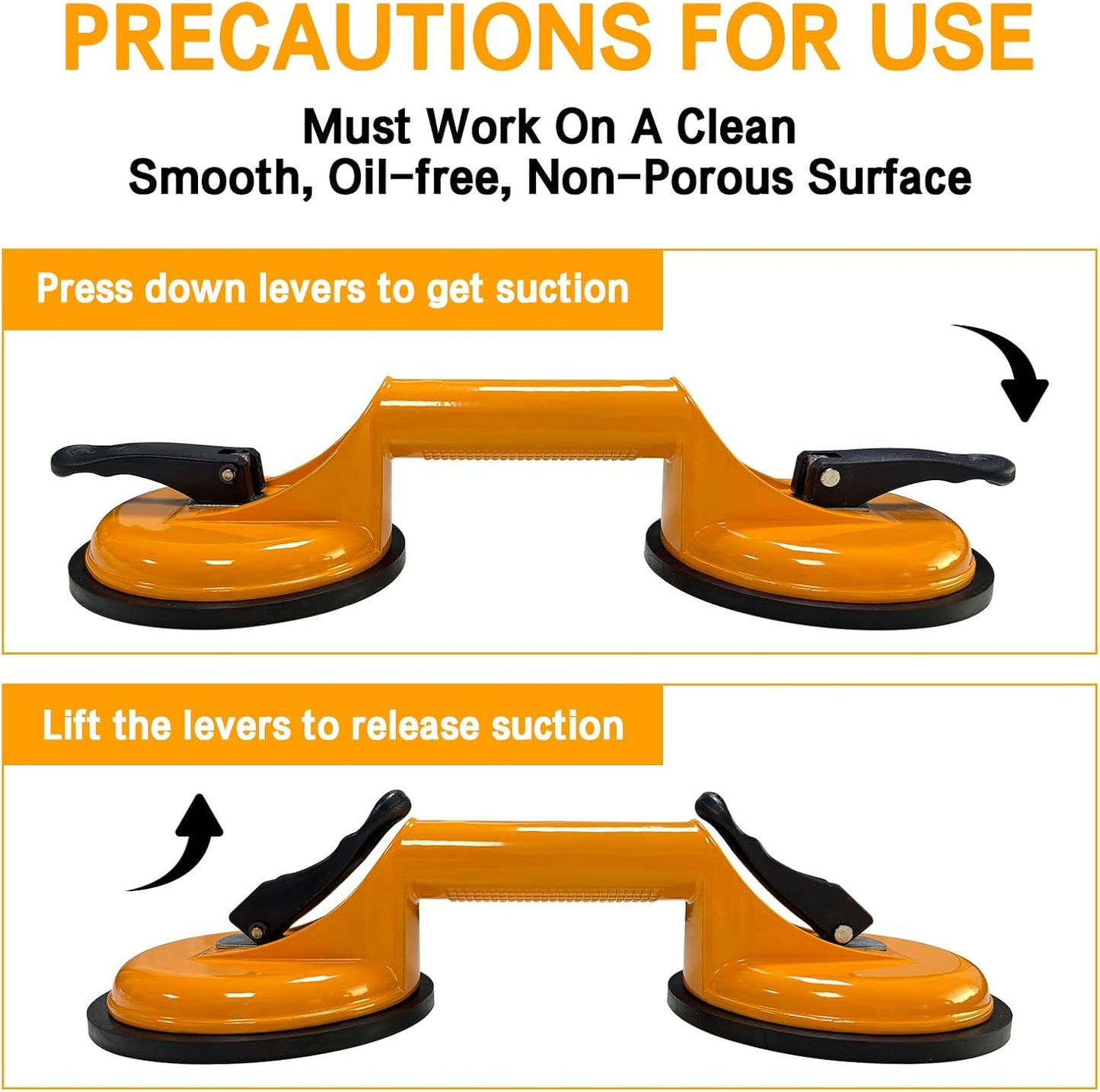 CWD&SQH Heavy Home Improvement Duty Aluminium Suction Cup Holder for DEMO