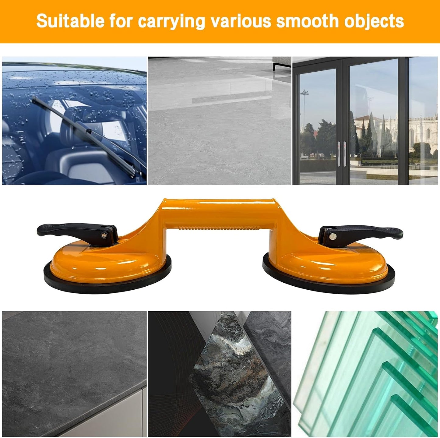 CWD&SQH Heavy Home Improvement Duty Aluminium Suction Cup Holder for DEMO