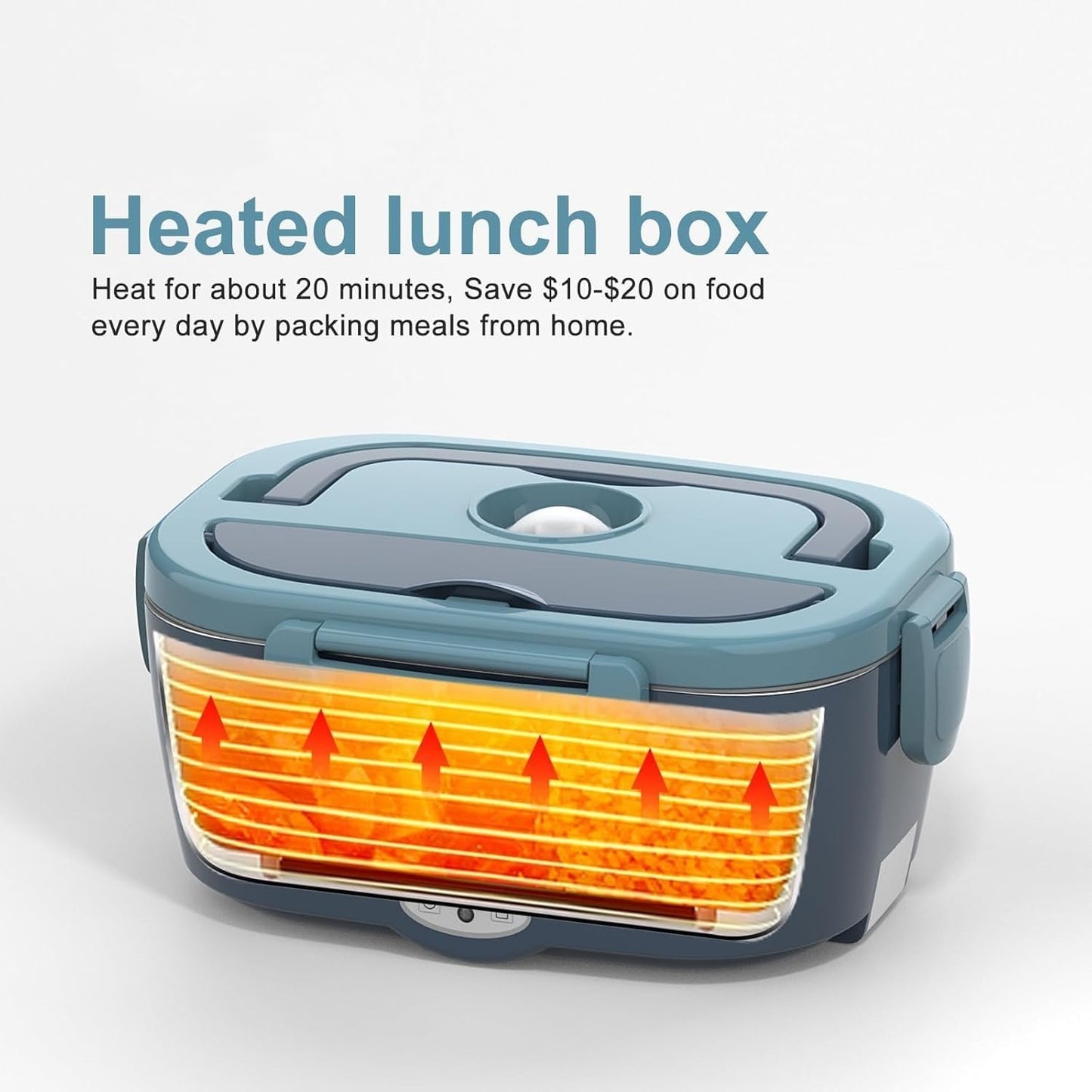 AMXGPT Portable Stainless Steel Lunch Box Food Heater for Adults | Reheats DEMO