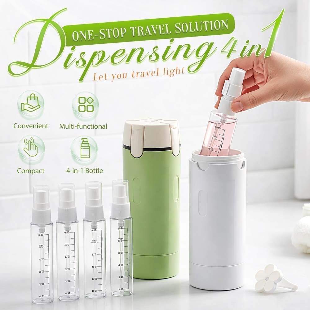 afeamo Refillable Travel Squeeze Bottles Leak-Proof Portable Containers NEW
