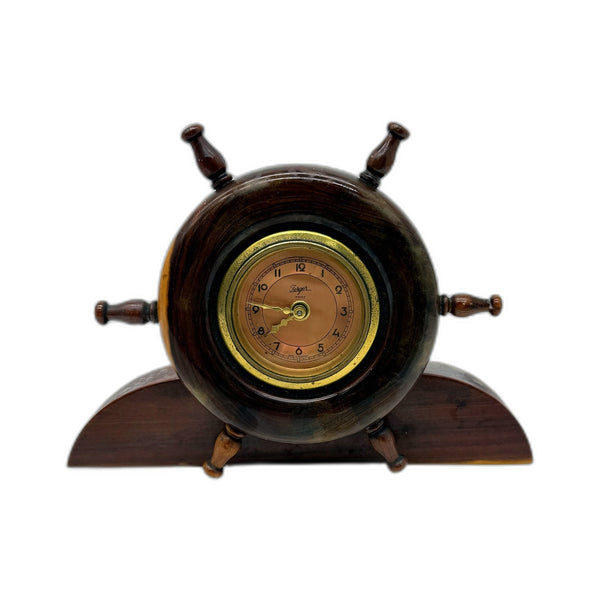 ANTIQUE Jerger Anker Germany Wooden Mantel Clock Decorative Tabletop 