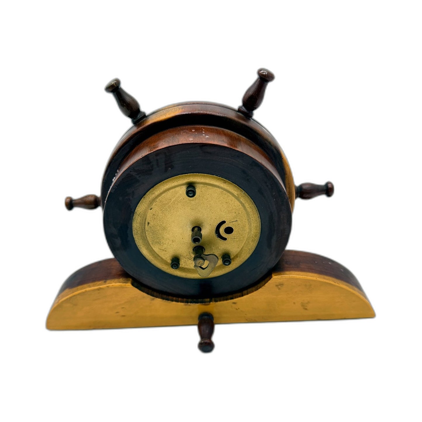 ANTIQUE Jerger Anker Germany Wooden Mantel Clock Decorative Tabletop
