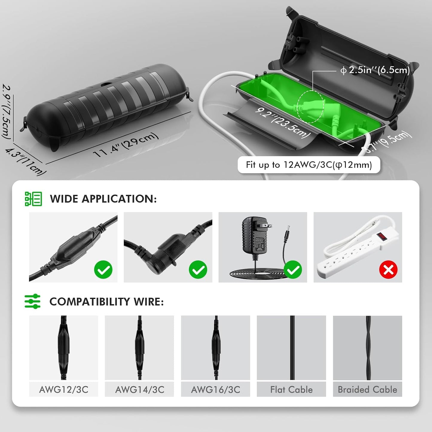 Restmo Outdoor Weatherproof Connection Box Plastic Cable & Wire Management NEW
