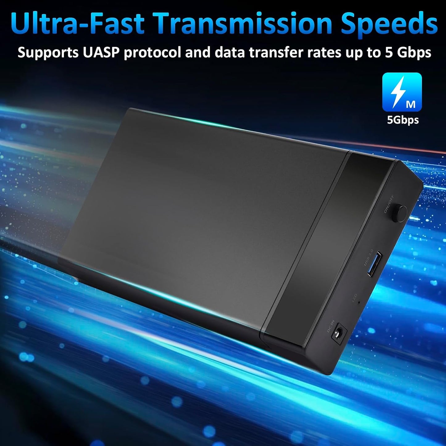 Amtake USB 3.0 SATA External Hard Drive Docking Station for 2.5/3.5 Inch DEMO