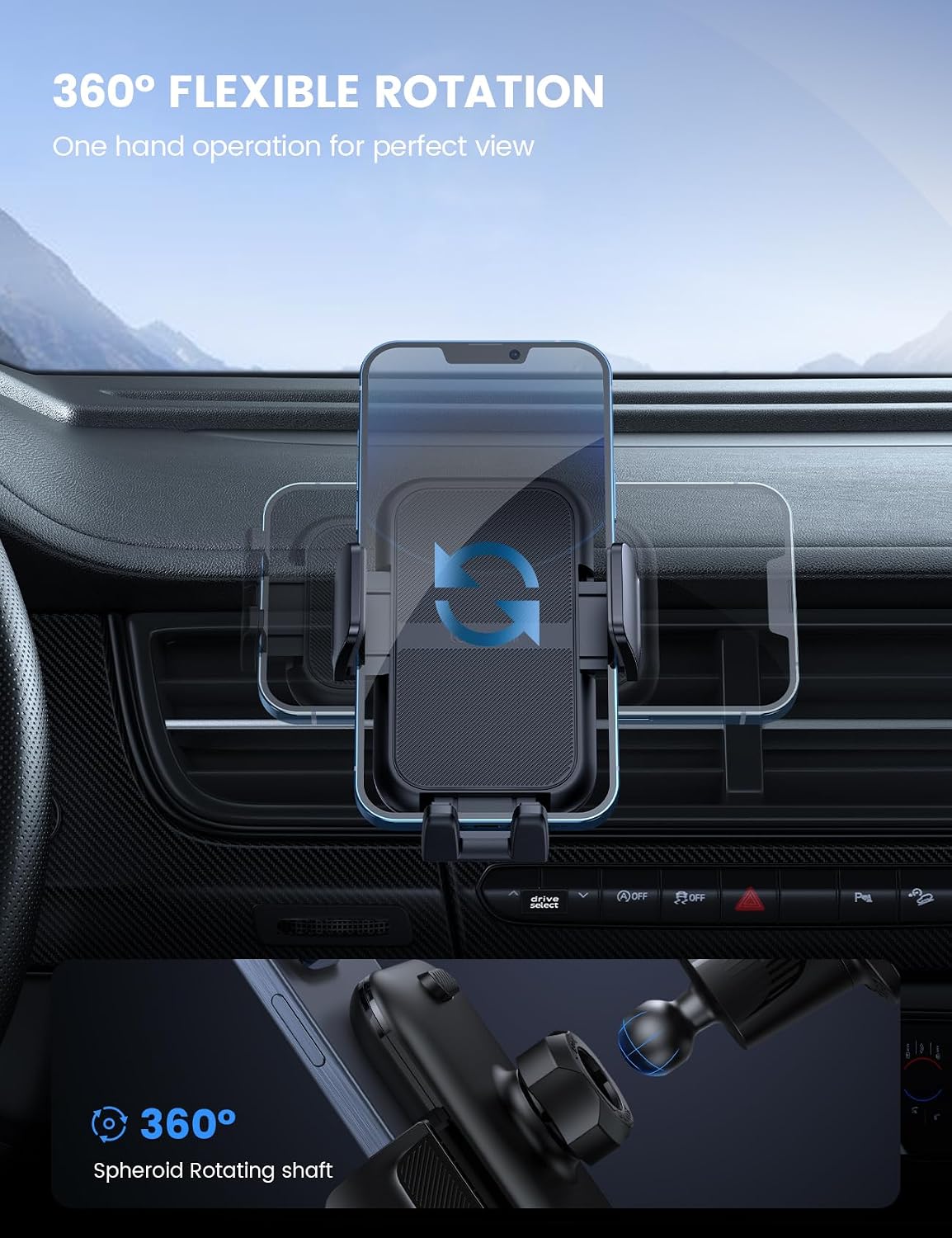 Lamicall Car Automobile Accessories Phone Holder Vent Mount Thick Case NEW