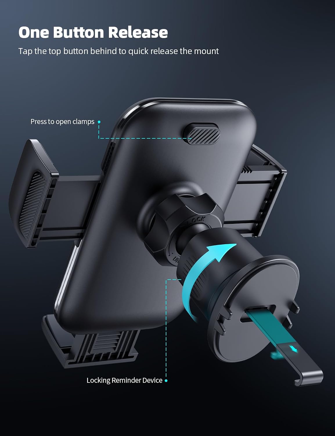 Lamicall Car Automobile Accessories Phone Holder Vent Mount Thick Case NEW