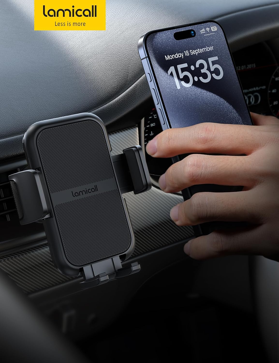 Lamicall Car Automobile Accessories Phone Holder Vent Mount Thick Case NEW