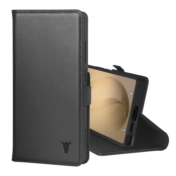 TORRO Leather Flip & Wallet Case for Samsung Galaxy S26 Ultra 5G, Black NEW