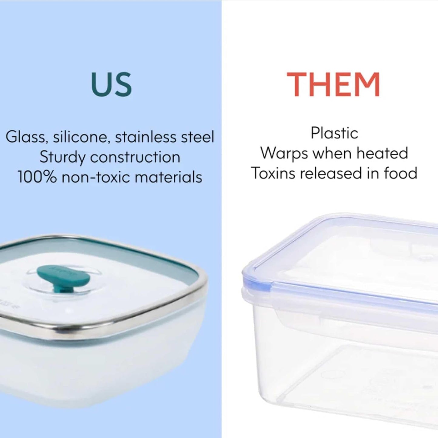 Anyday Microwave Cookware 2-Piece Dish Square Starter Set in Kale Glass NEW