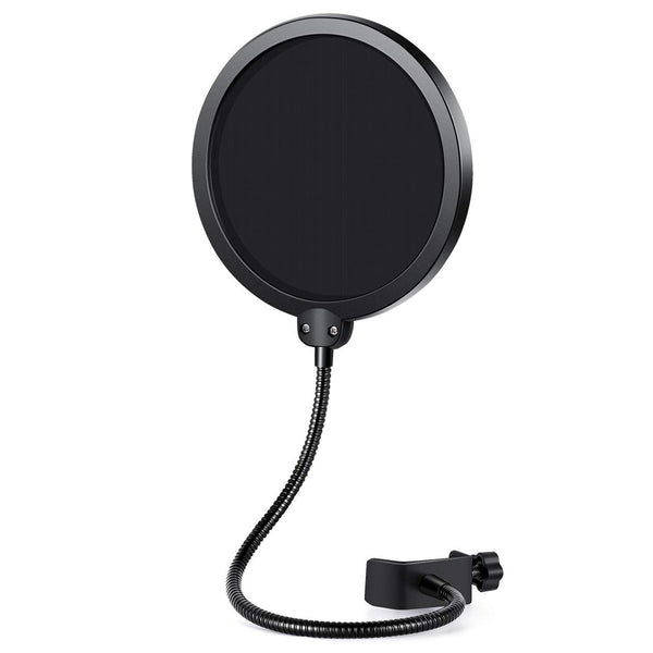 InnoGear Dual Pop Filters Layer Pop Filter for Blue Yeti Microphone, Black & NEW
