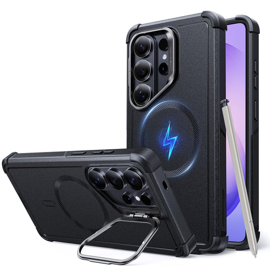 ESR Flex Stand Rugged Basic Case for Samsung Galaxy S26 Ultra, Black NEW
