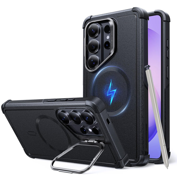 ESR Flex Stand Rugged Basic Case for Samsung Galaxy S26 Ultra, Black NEW