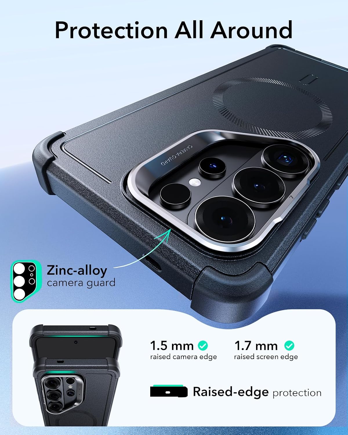 ESR Flex Stand Rugged Basic Case for Samsung Galaxy S26 Ultra, Black NEW