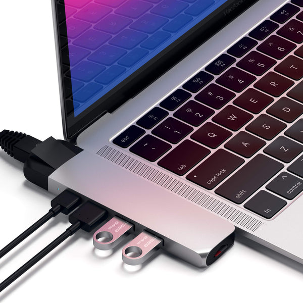 Satechi Type-C USB Hubs Pro Hub Adapter 4K HDMI USB-C PD Gigabit Ethernet NEW