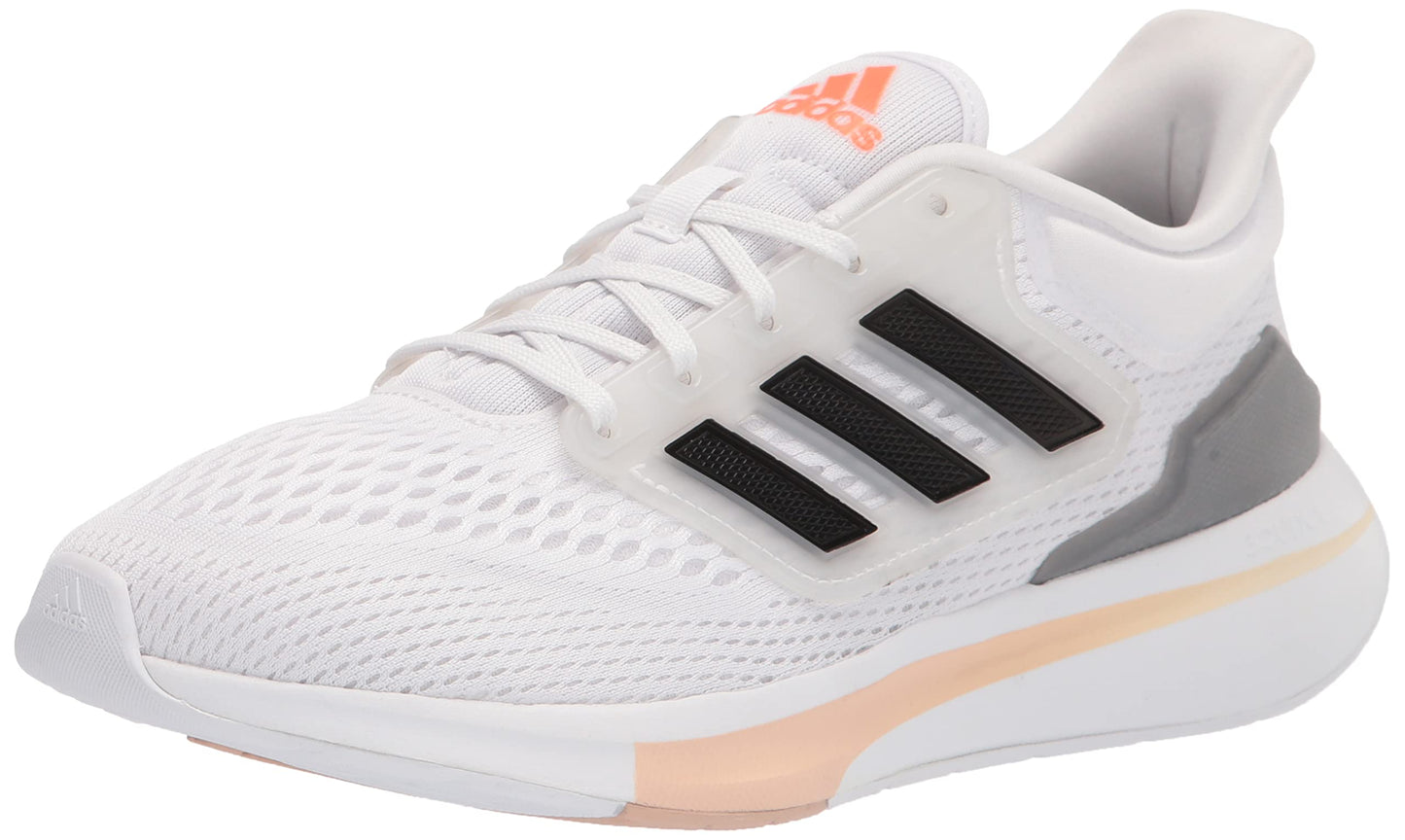 adidas EQ21 Run Iron & White Road Running Sneaker Shoes Womens US 8.5 NEW