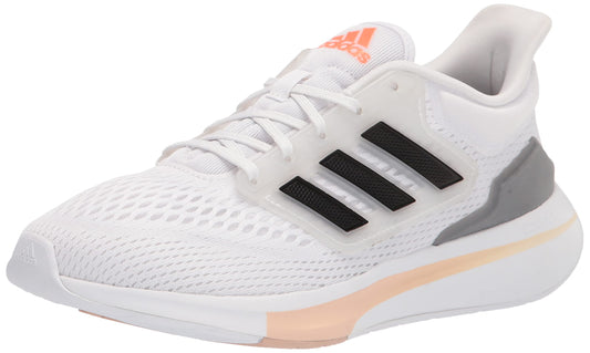 adidas EQ21 Run Iron & White Road Running Sneaker Shoes Womens US 8.5 NEW
