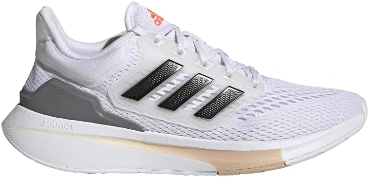 adidas EQ21 Run Iron & White Road Running Sneaker Shoes Womens US 8.5 NEW