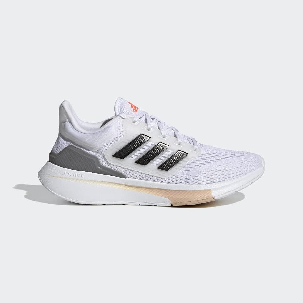 adidas EQ21 Run Iron & White Road Running Sneaker Shoes Womens US 8.5 NEW