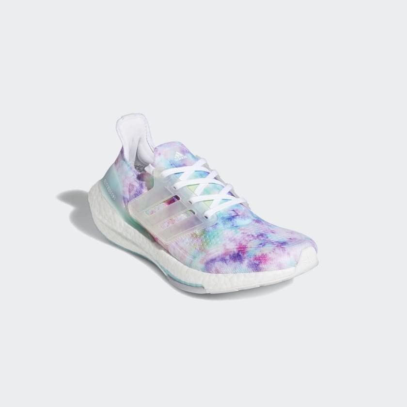 adidas Ultraboost 21 Women's Cloud Multi Color/Mint Road Running Shoes US6.5 NEW