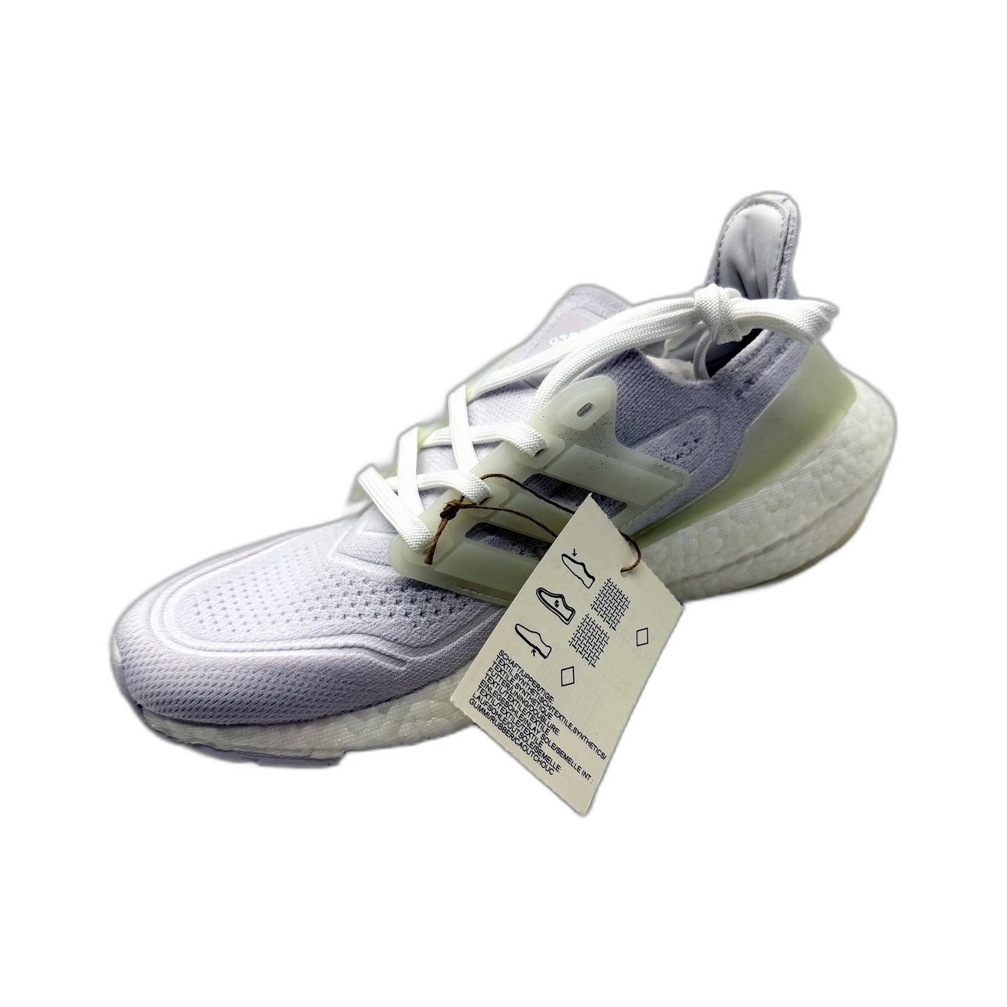 adidas UltraBoost 21 Road Running Shoes Lightweight White/Off White US 7.5 NEW
