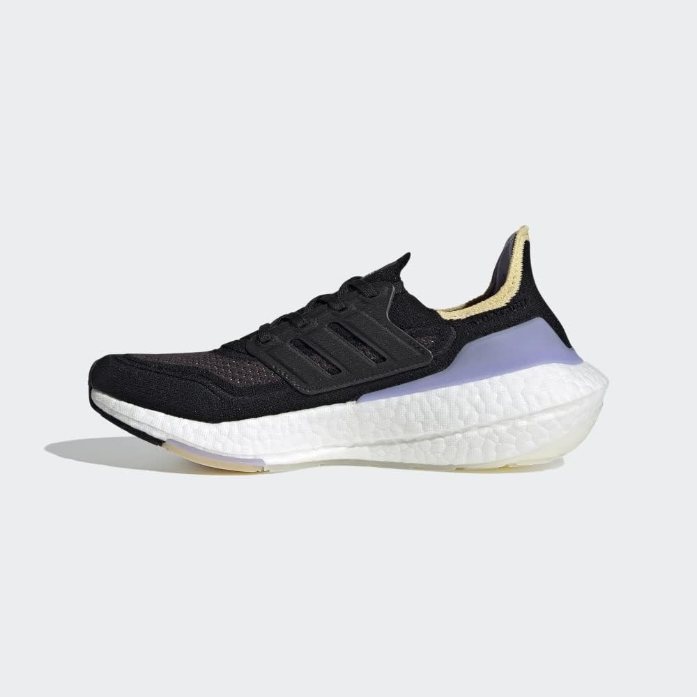 adidas Ultra Boost 21 Road Running Sneaker Purple & Black Shoes Women US 7.5 NEW