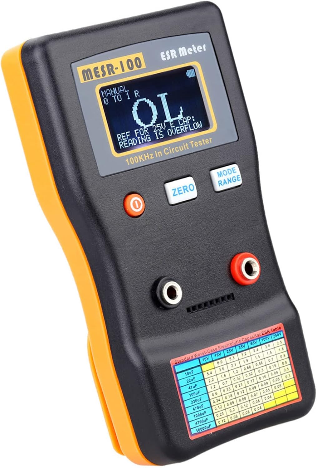 Domary Professional Capacitance Ohm Meter Measuring Internal Resistance NEW