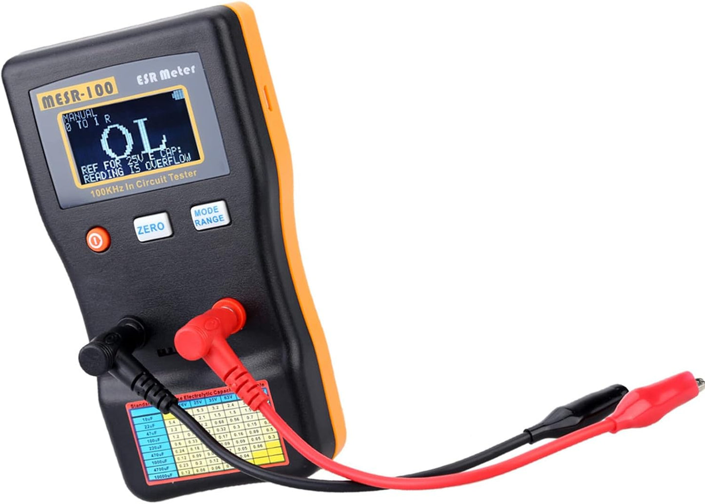Domary Professional Capacitance Ohm Meter Measuring Internal Resistance NEW